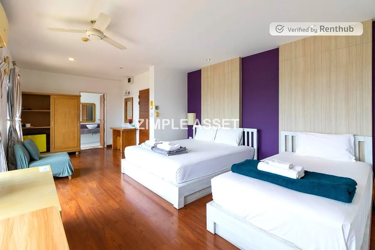 รูปภาพ อพาร์ทเมนท์สไตล์รีสอร์ทย่านร่มเกล้า ให้บริการรายวัน/รายเดือน ห้องตกแต่งพร้อมเฟอร์ฯ บรรยากาศเงียบสงบ  | อพาร์ทเม้นท์ หอพัก ที่พัก ห้องพัก - รูปที่ 43/57