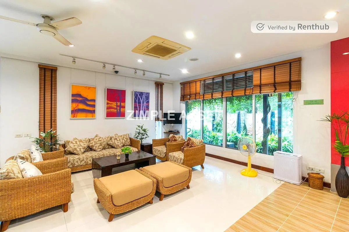 รูปภาพ อพาร์ทเมนท์สไตล์รีสอร์ทย่านร่มเกล้า ให้บริการรายวัน/รายเดือน ห้องตกแต่งพร้อมเฟอร์ฯ บรรยากาศเงียบสงบ  | อพาร์ทเม้นท์ หอพัก ที่พัก ห้องพัก - รูปที่ 49/57